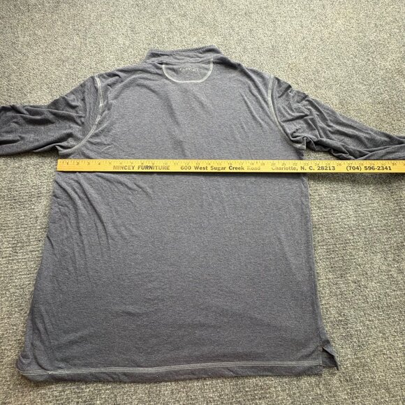 Orvis Trout Bum Blue Pullover Mens Large Blue 1/4 Zip Baselayer Shirt Athleisure - Picture 12 of 14